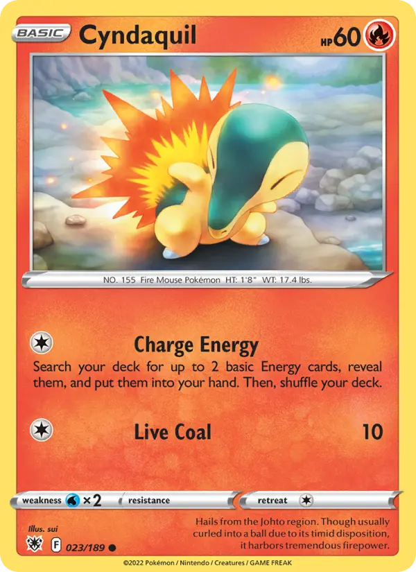 Cyndaquil — Astral Radiance card #023