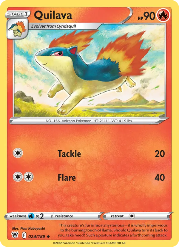 Quilava — Astral Radiance card #024