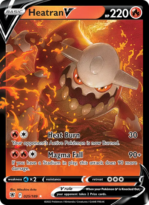 Heatran V — Astral Radiance card #025