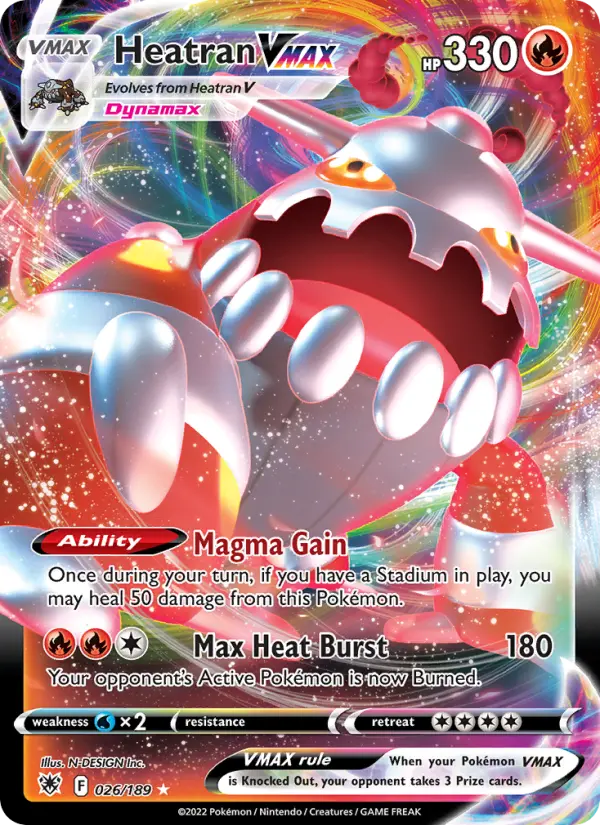 Heatran VMAX — Astral Radiance card #026