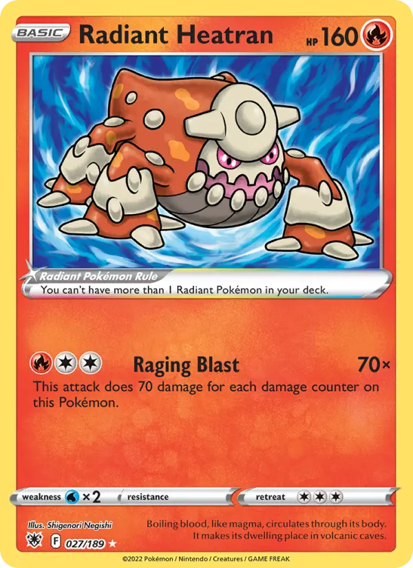 Radiant Heatran — Astral Radiance card #027