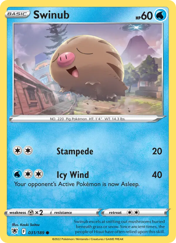 Swinub — Astral Radiance card #031