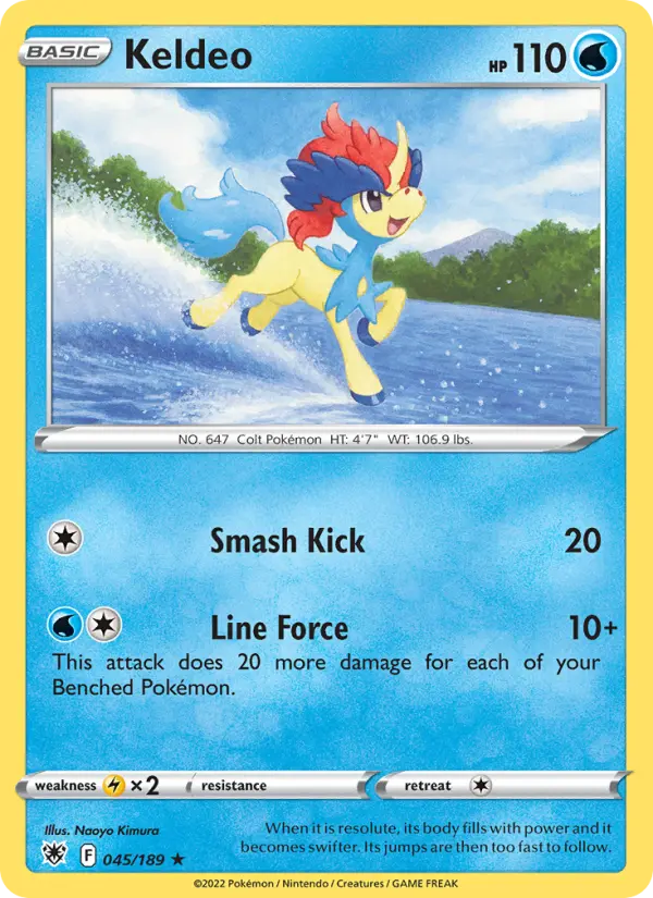 Keldeo — Astral Radiance card #045