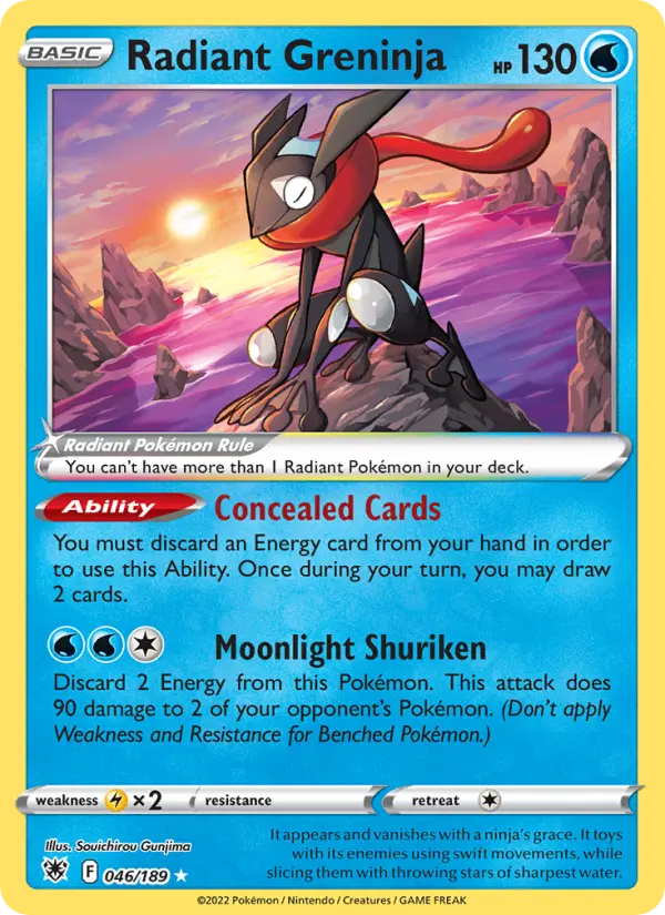 Radiant Greninja — Astral Radiance card #046