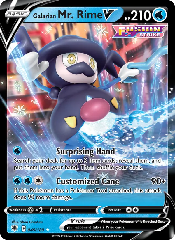 Galarian Mr. Rime V — Astral Radiance card #049