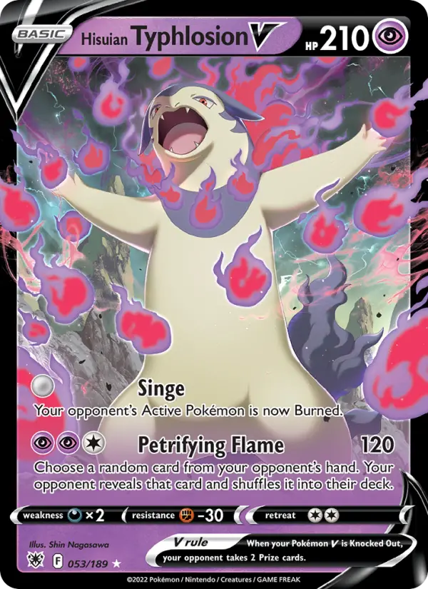 Hisuian Typhlosion V — Astral Radiance card #053