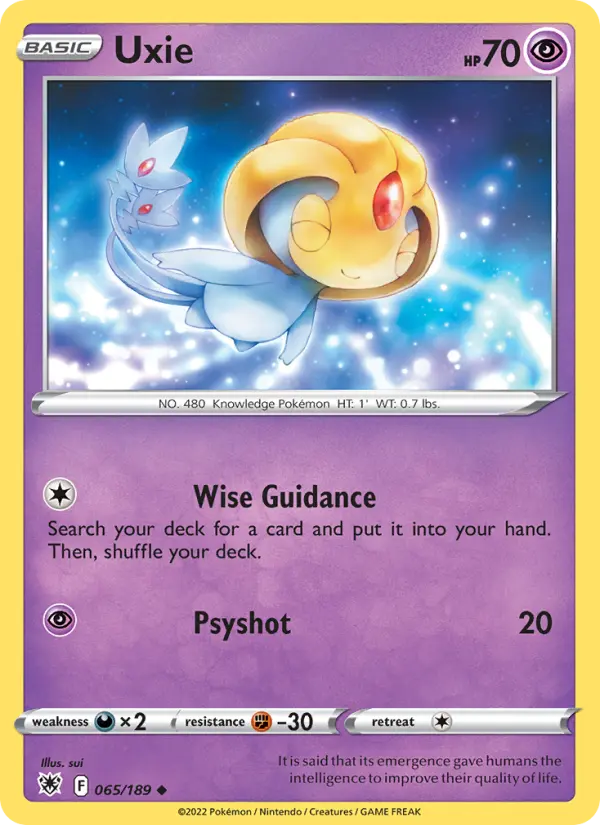Uxie — Astral Radiance card #065