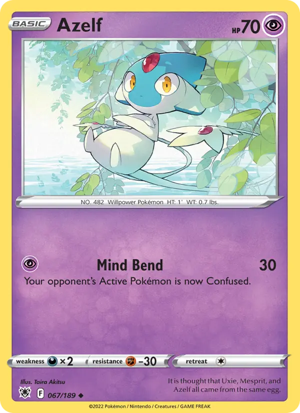 Azelf — Astral Radiance card #067