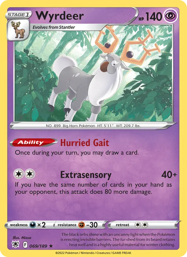 Wyrdeer — Astral Radiance card #069