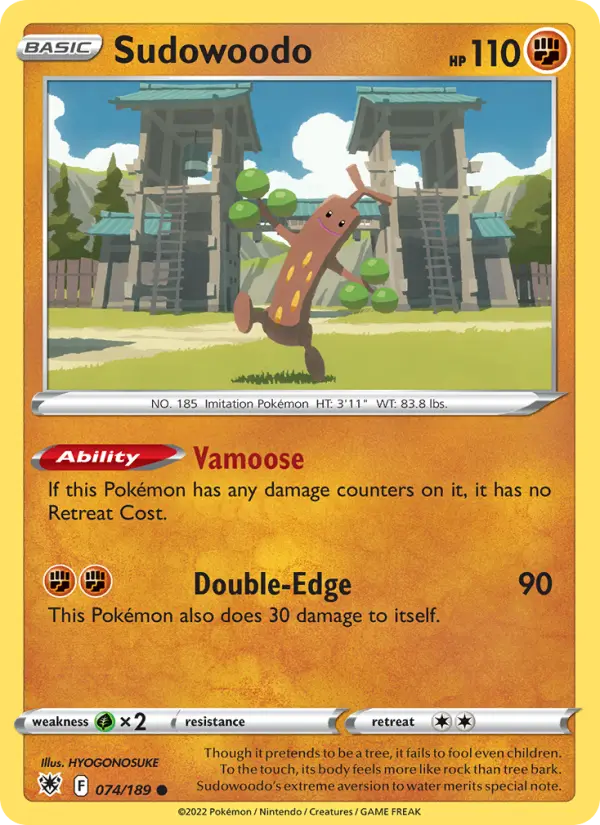 Sudowoodo — Astral Radiance card #074