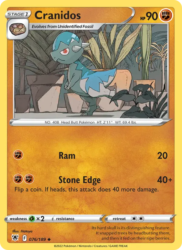 Cranidos — Astral Radiance card #076