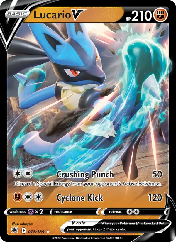 Lucario V — Astral Radiance card #078