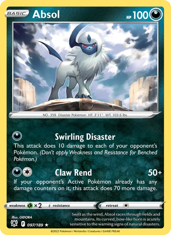 Absol — Astral Radiance card #097