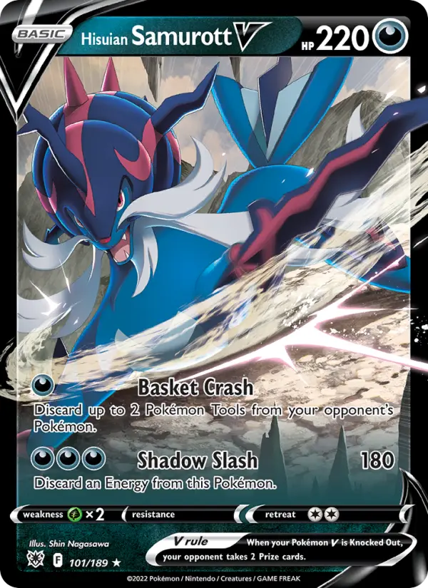 Hisuian Samurott V — Astral Radiance card #101