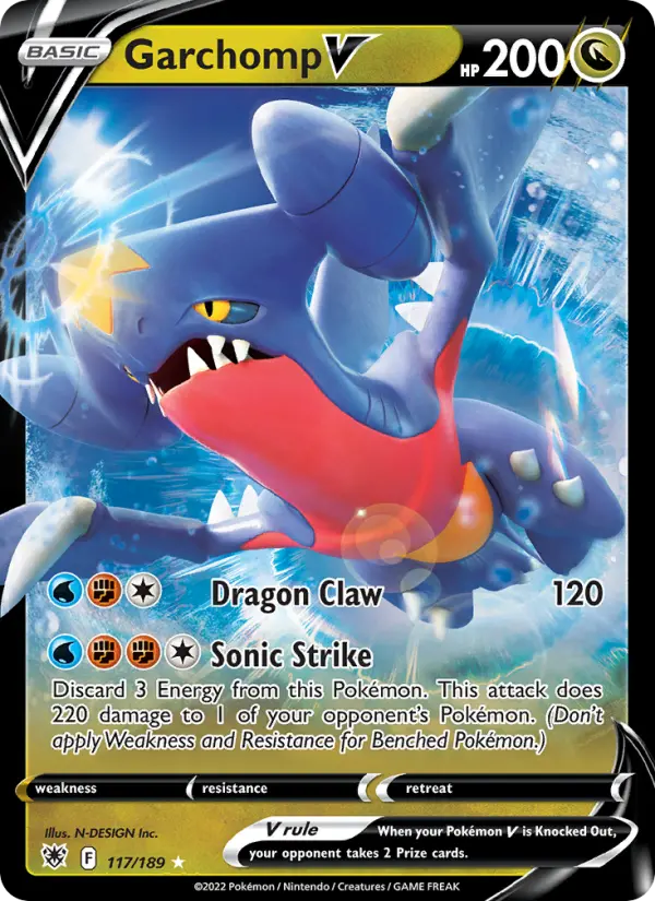 Garchomp V — Astral Radiance card #117