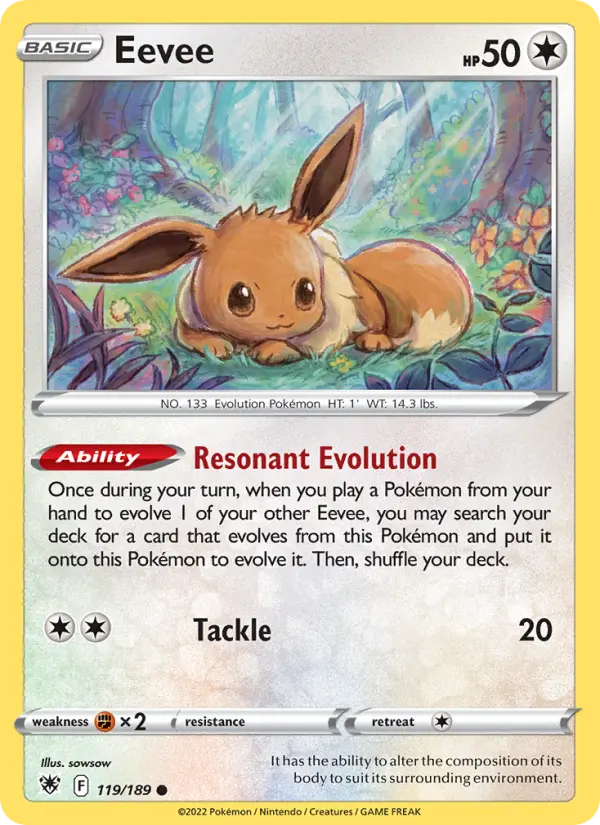 Eevee — Astral Radiance card #119