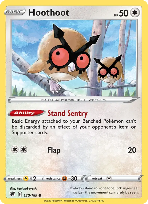 Hoothoot — Astral Radiance card #120