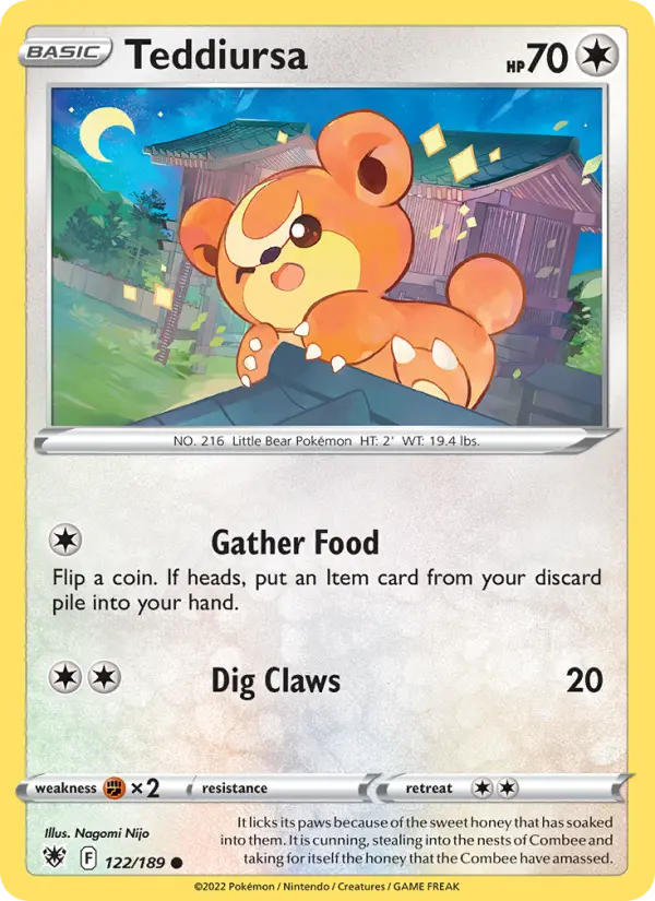 Teddiursa — Astral Radiance card #122