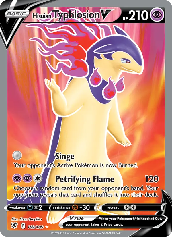 Hisuian Typhlosion V — Astral Radiance card #169
