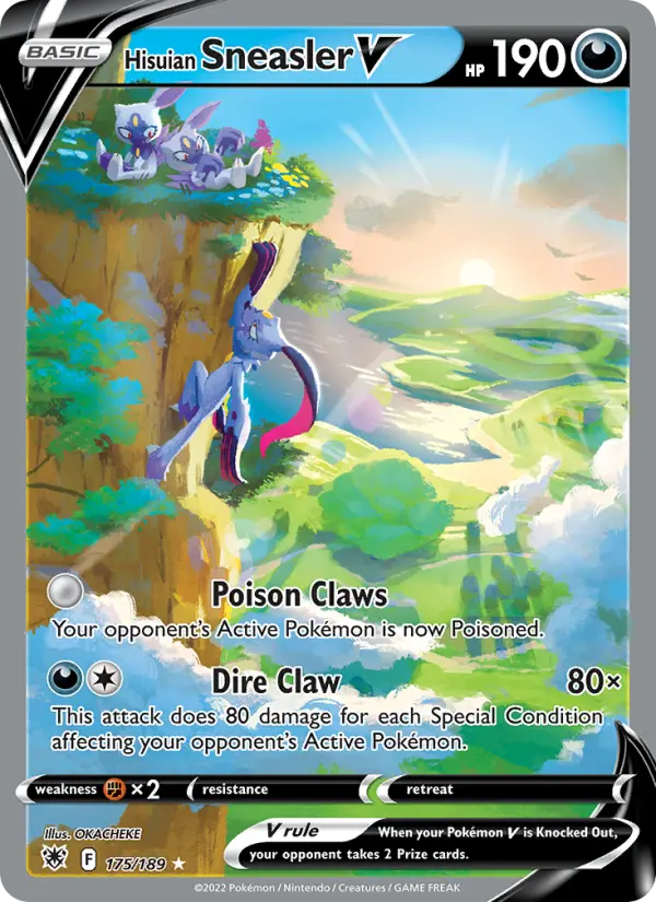 Hisuian Sneasler V — Astral Radiance card #175