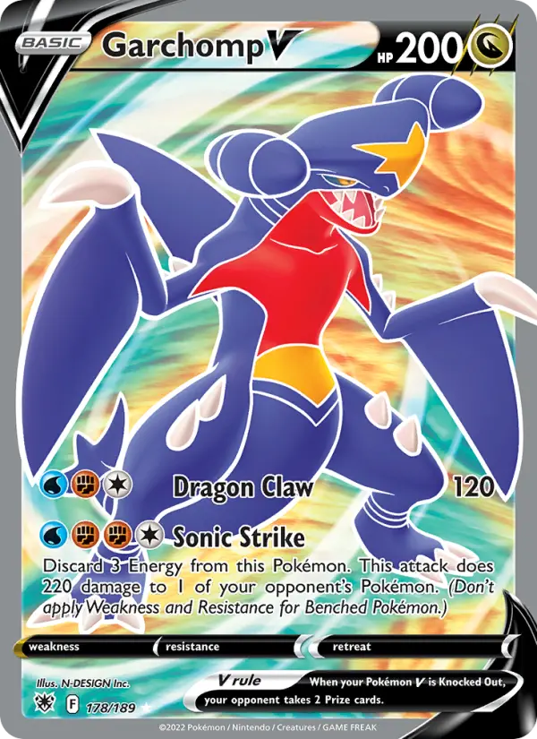 Garchomp V — Astral Radiance card #178