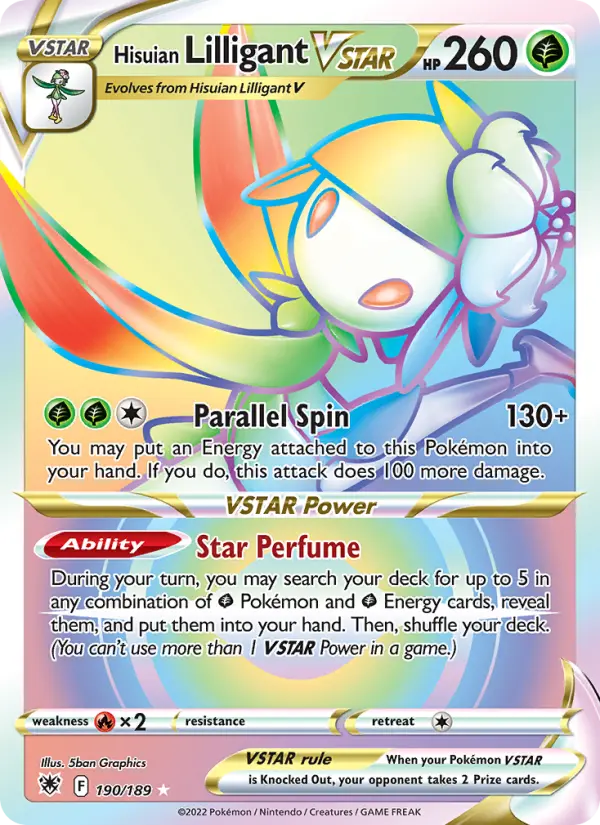 Hisuian Lilligant VSTAR — Astral Radiance card #190