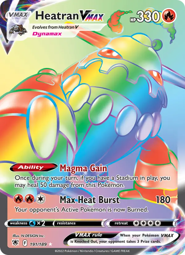 Heatran VMAX — Astral Radiance card #191