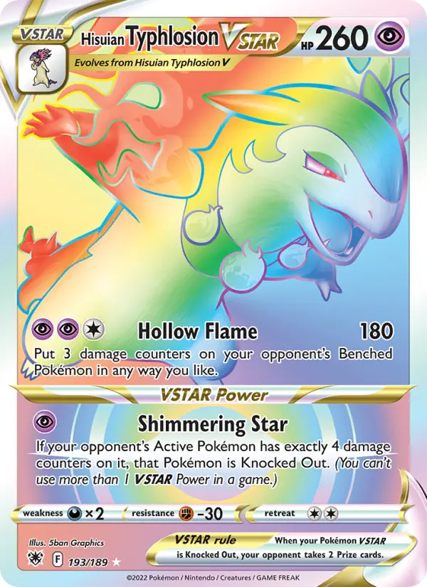 Hisuian Typhlosion VSTAR — Astral Radiance card #193