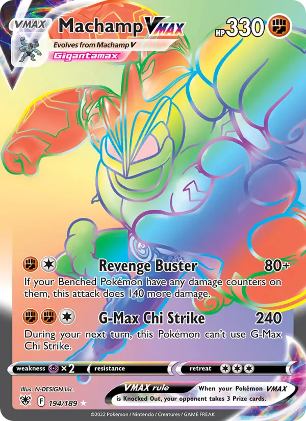Machamp VMAX — Astral Radiance card #194
