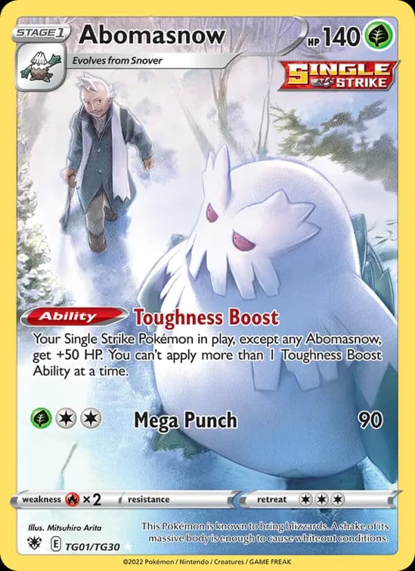 Abomasnow — Astral Radiance card #TG01