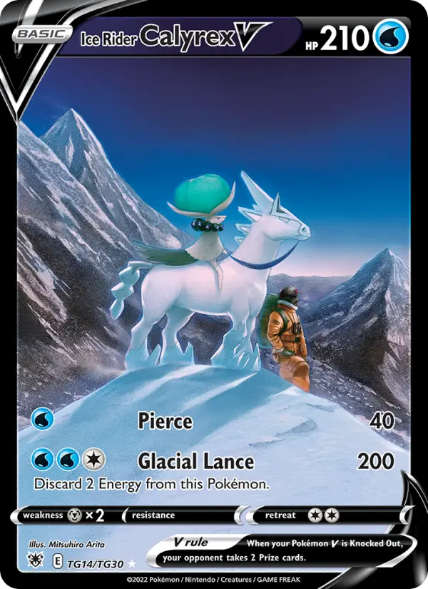 Ice Rider Calyrex V — Astral Radiance card #TG14