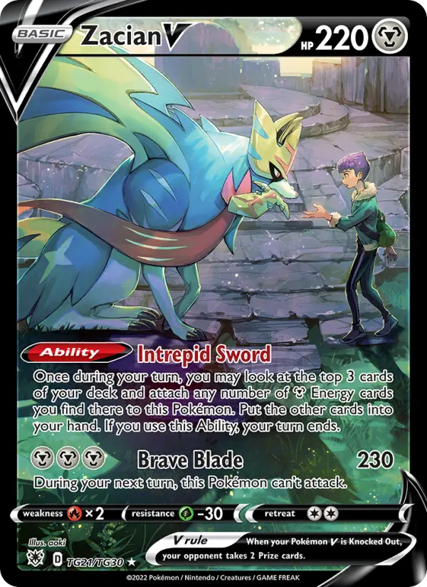 Zacian V — Astral Radiance card #TG21