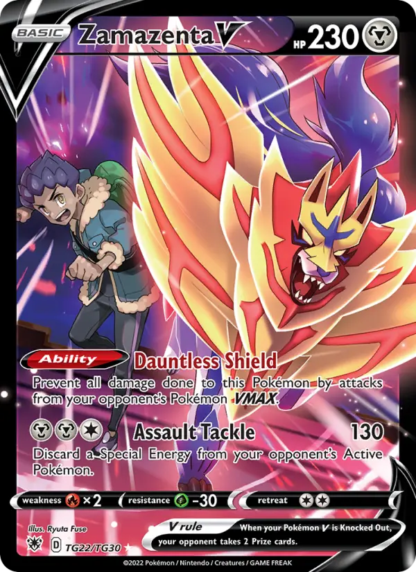 Zamazenta V — Astral Radiance card #TG22
