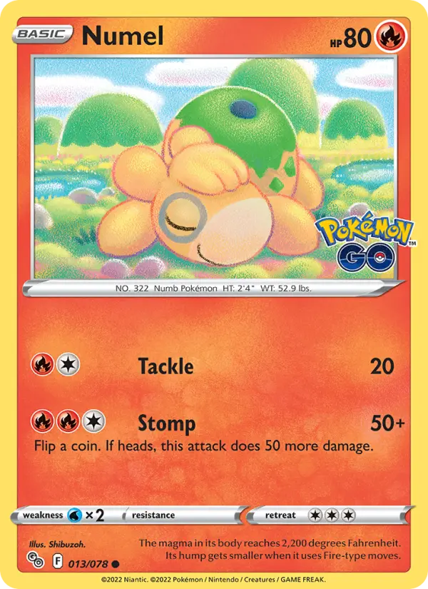 Numel — Pokémon GO card #013