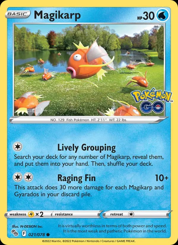 Magikarp — Pokémon GO card #021