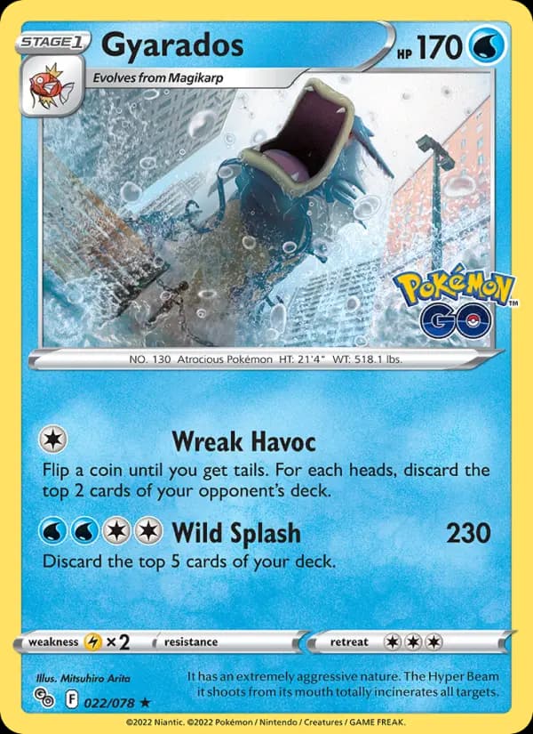 Gyarados — Pokémon GO card #022