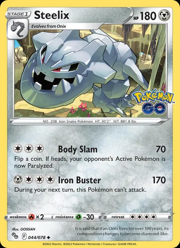 Steelix — Pokémon GO card #044