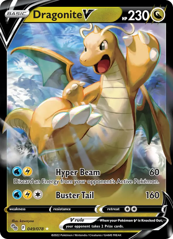 Dragonite V — Pokémon GO card #049