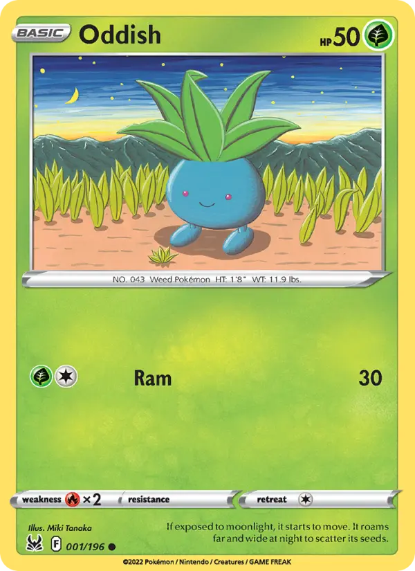 Oddish — Lost Origin card #001