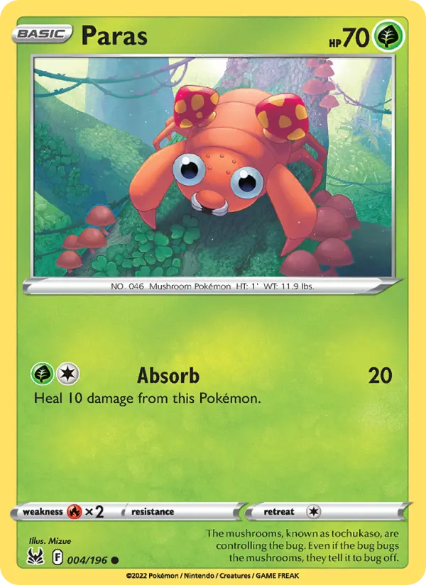 Paras — Lost Origin card #004