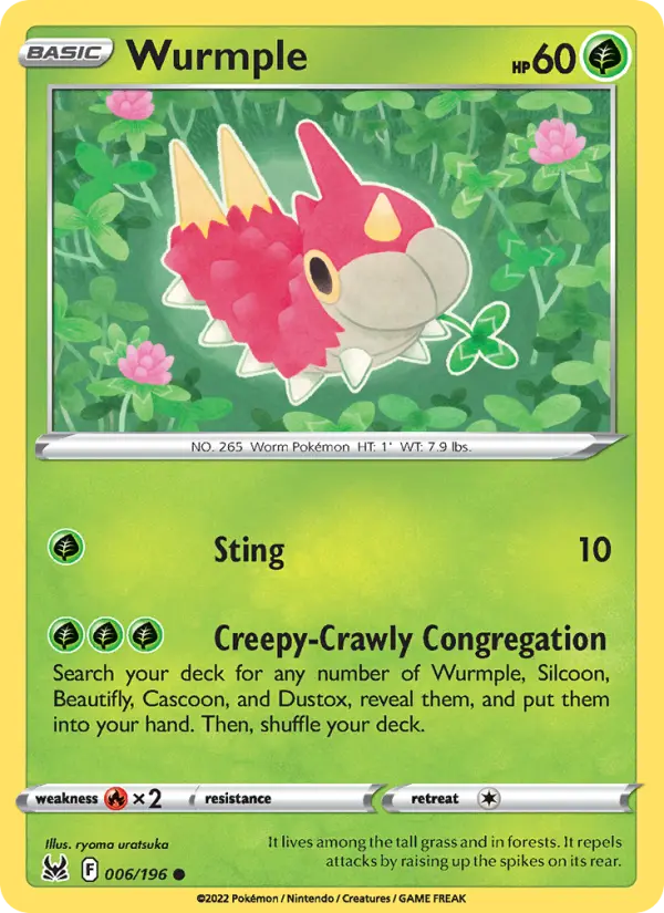 Wurmple — Lost Origin card #006
