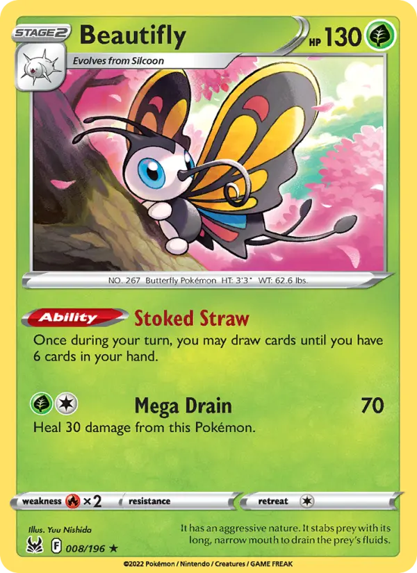 Beautifly — Lost Origin card #008