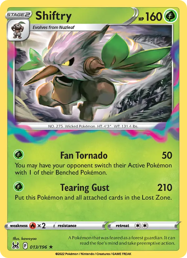 Shiftry — Lost Origin card #013