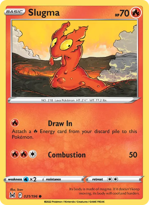Slugma — Lost Origin card #021