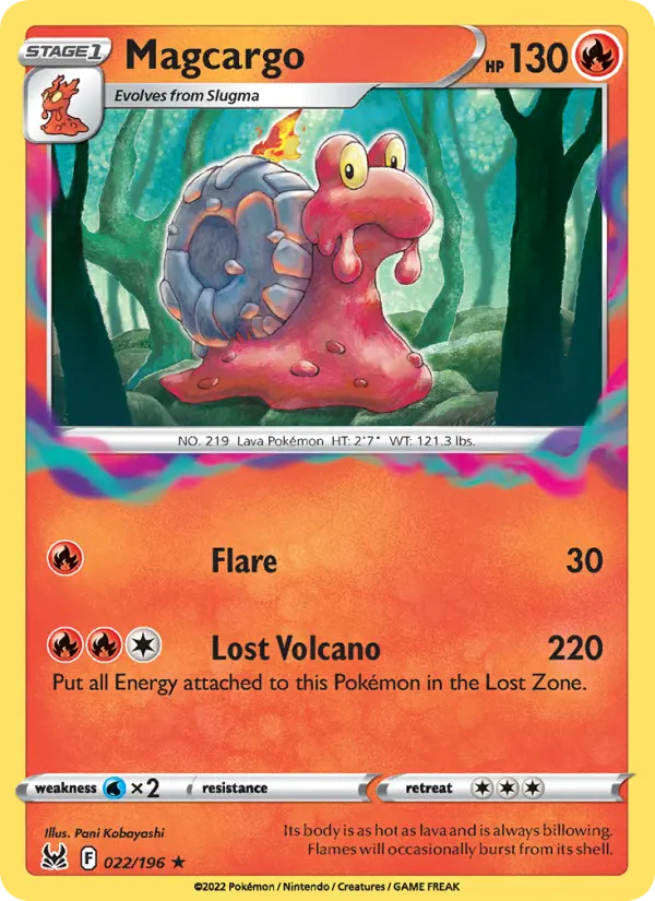 Magcargo — Lost Origin card #022