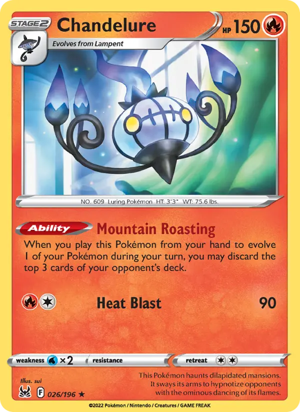 Chandelure — Lost Origin card #026