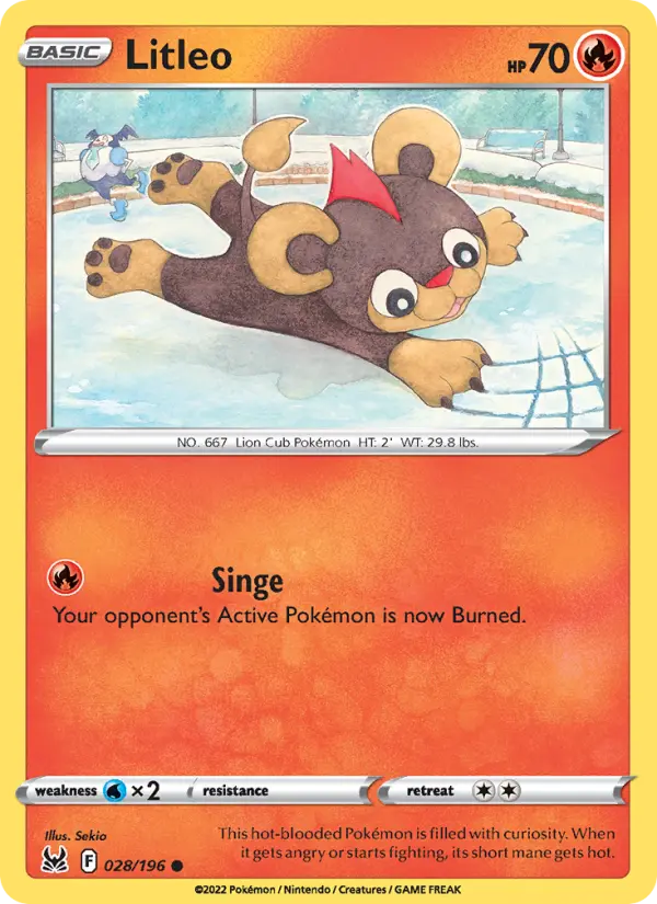 Litleo — Lost Origin card #028