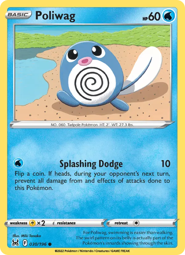 Poliwag — Lost Origin card #030