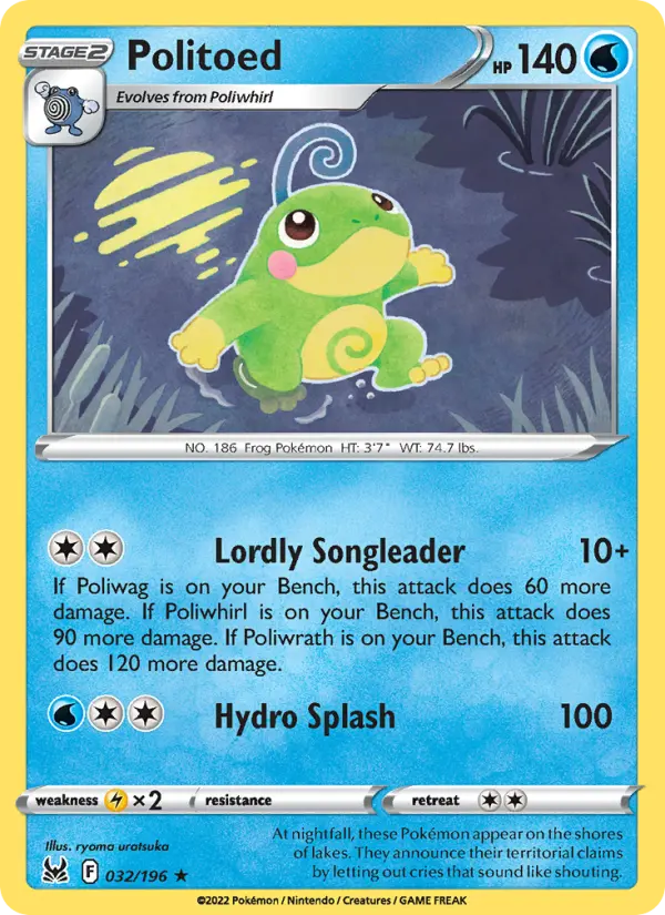Politoed — Lost Origin card #032