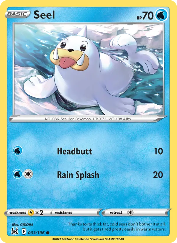 Seel — Lost Origin card #033